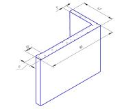 Наличник телескопический 70x42 мм