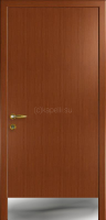 Дверь Капель Классик | Kapelli Classic, гладкая, Орех итальянский, с отбойной пластиной