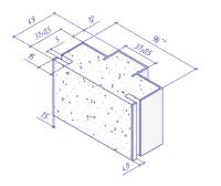 Дверная коробка для маятниковых дверей Kapelli