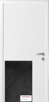 Дверь Kapelli classic гладкая, чёрный Бетон