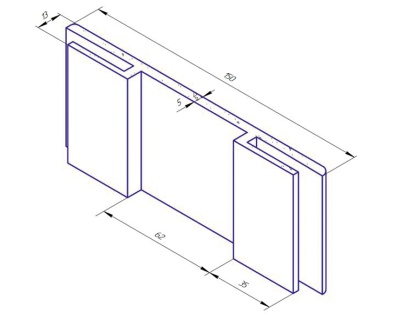 Добор E150 телескопический с обеих сторон
