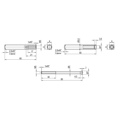 Замок с раздельным квадратом DOORLOCK V1901 для систем антипаники для противопожарных дверей
